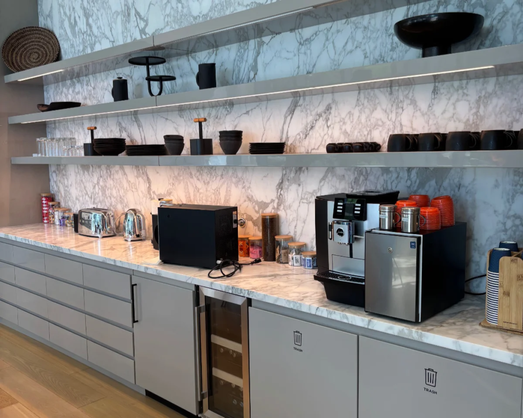 JURA X8 office coffee machine installed at a Miami financial firm